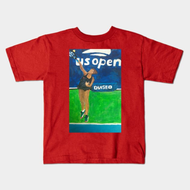 Karolina Pliskova Artwork Kids T-Shirt by Jasper_28